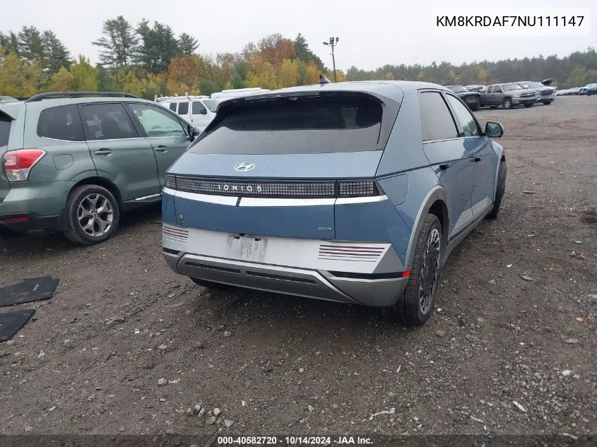 2022 Hyundai Ioniq 5 Limited VIN: KM8KRDAF7NU111147 Lot: 40582720