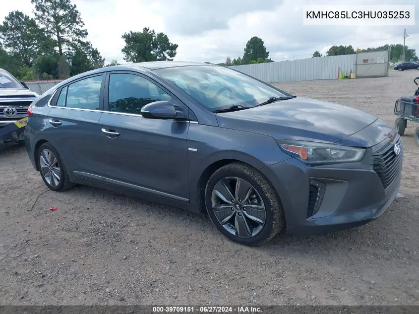 KMHC85LC3HU035253 2017 Hyundai Ioniq Hybrid Limited