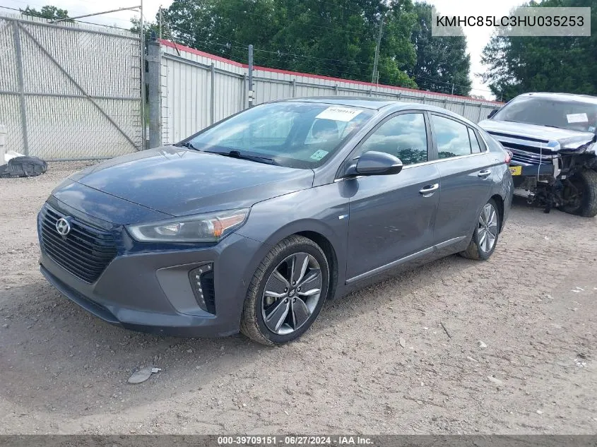 KMHC85LC3HU035253 2017 Hyundai Ioniq Hybrid Limited