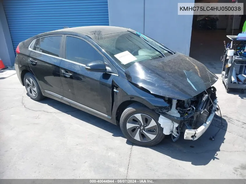 KMHC75LC4HU050038 2017 Hyundai Ioniq Hybrid Sel