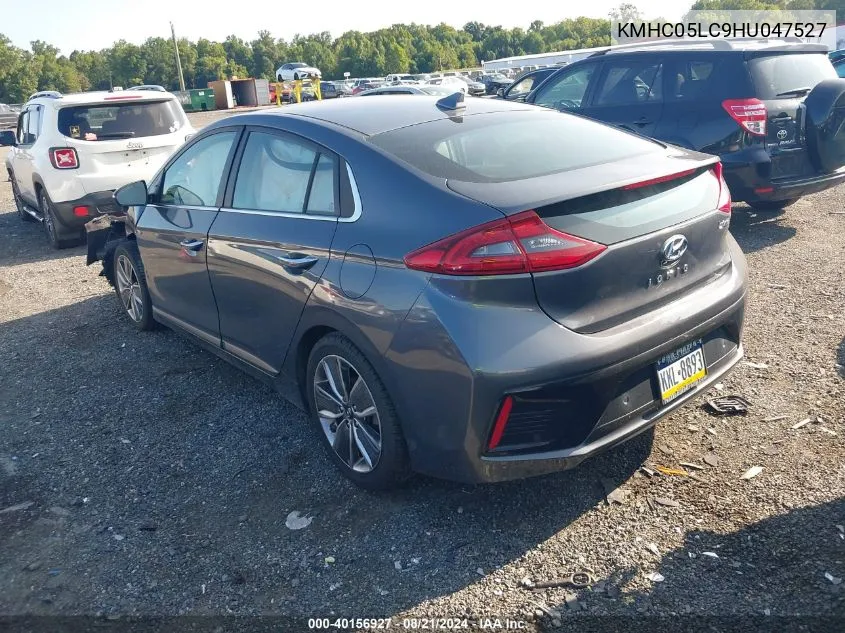 2017 Hyundai Ioniq Limited VIN: KMHC05LC9HU047527 Lot: 40156927