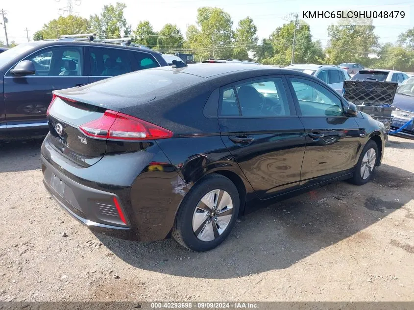 KMHC65LC9HU048479 2017 Hyundai Ioniq Hybrid Blue