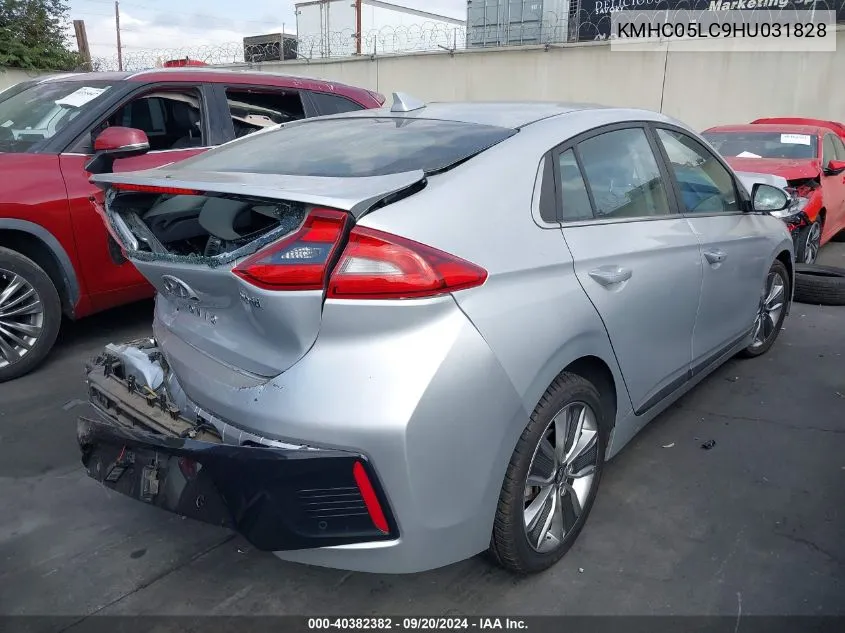 KMHC05LC9HU031828 2017 Hyundai Ioniq Hybrid Limited