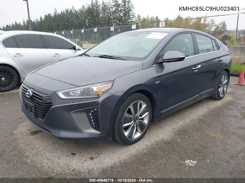 2017 Hyundai Ioniq Hybrid Limited VIN: KMHC85LC9HU023401 Lot: 40646719