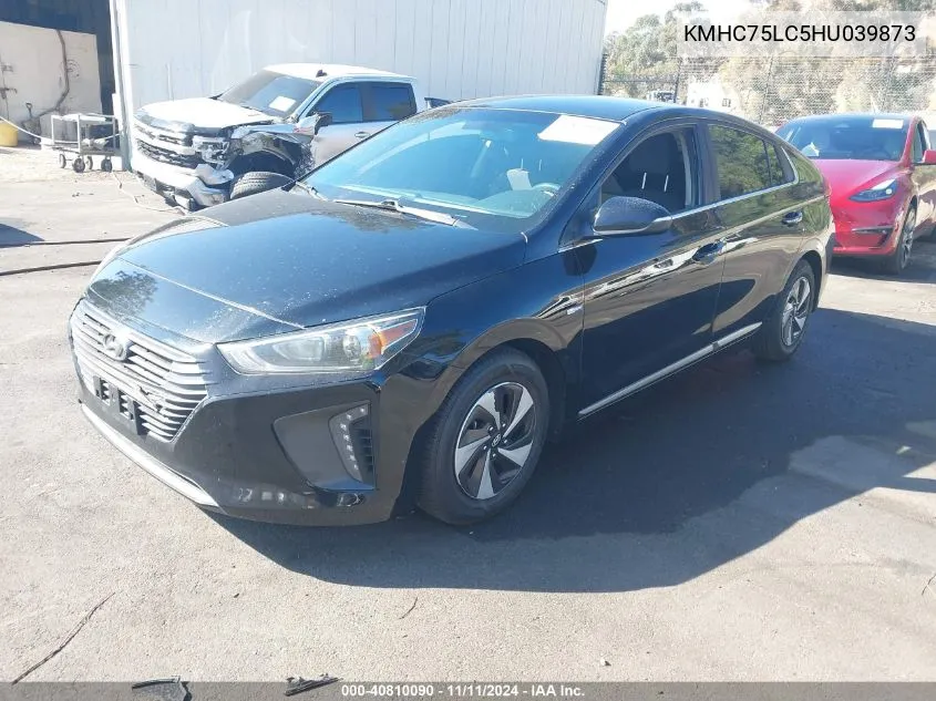 KMHC75LC5HU039873 2017 Hyundai Ioniq Sel