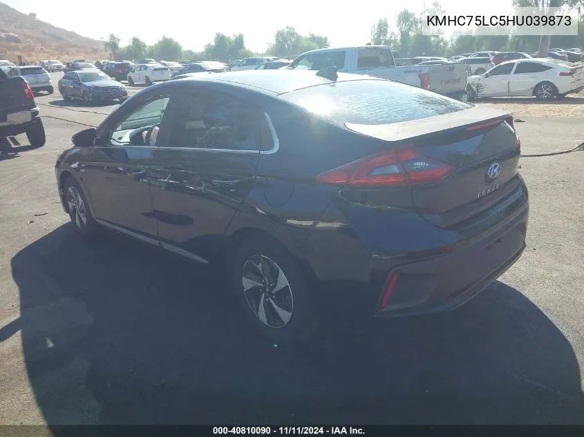 KMHC75LC5HU039873 2017 Hyundai Ioniq Sel