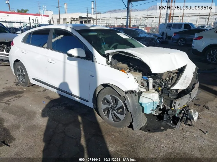 KMHC75LC9JU099516 2018 Hyundai Ioniq Hybrid Sel