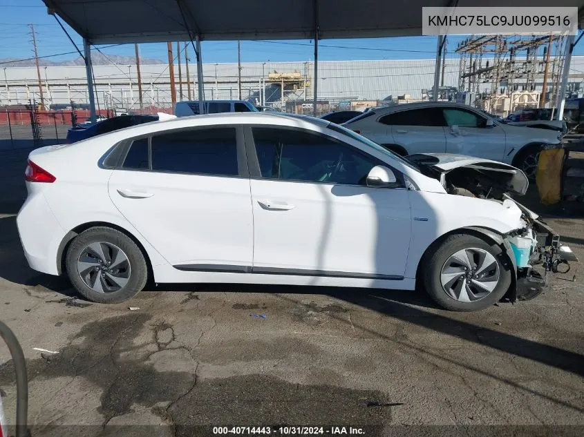 KMHC75LC9JU099516 2018 Hyundai Ioniq Hybrid Sel