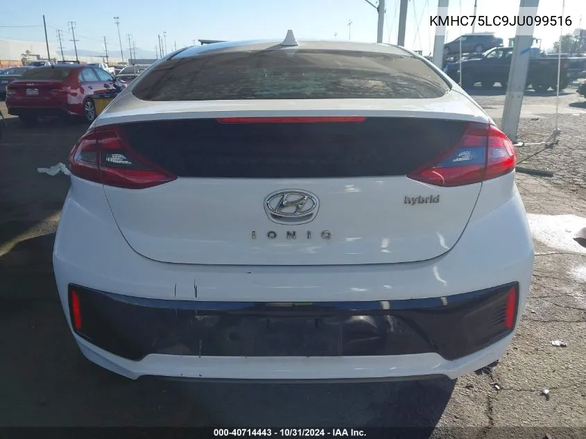 KMHC75LC9JU099516 2018 Hyundai Ioniq Hybrid Sel