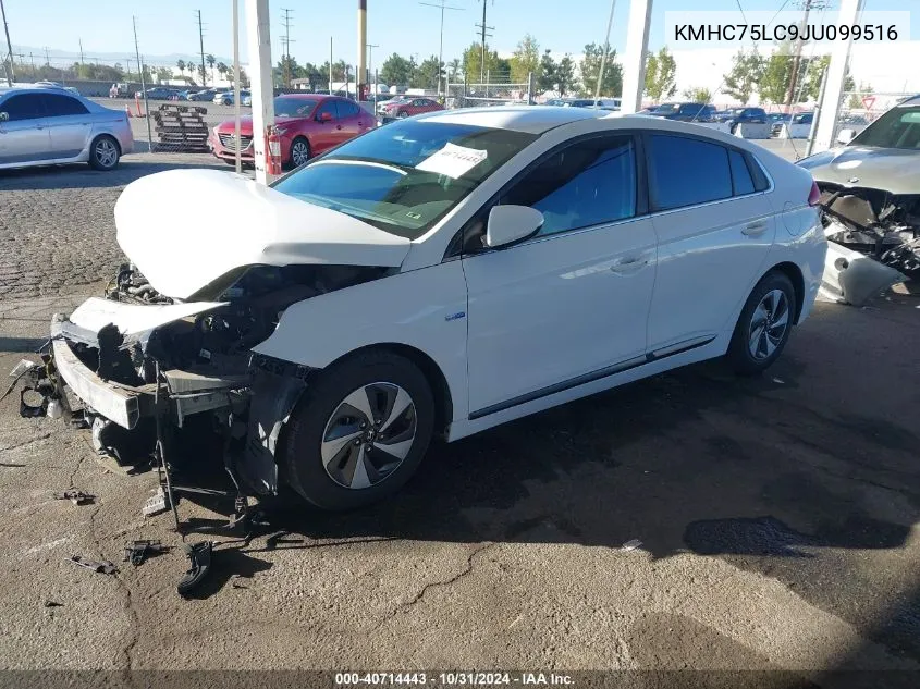 KMHC75LC9JU099516 2018 Hyundai Ioniq Hybrid Sel