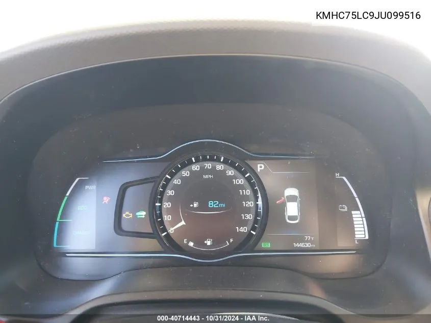 KMHC75LC9JU099516 2018 Hyundai Ioniq Hybrid Sel