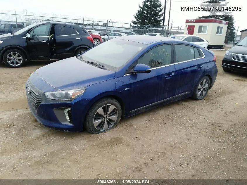 2019 Hyundai Ioniq VIN: KMHC65LD7KU146295 Lot: 30048363