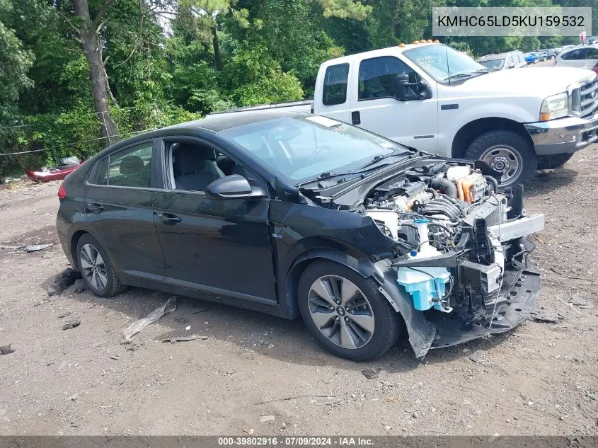 KMHC65LD5KU159532 2019 Hyundai Ioniq Plug-In Hybrid