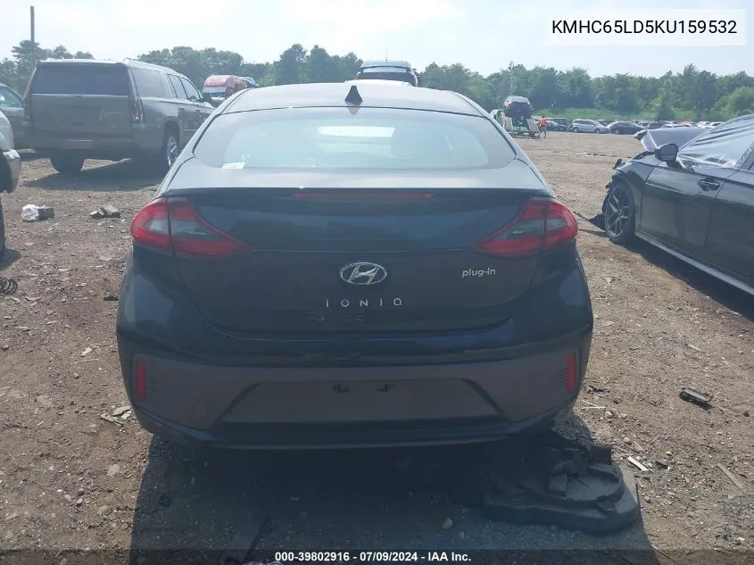 2019 Hyundai Ioniq Plug-In Hybrid VIN: KMHC65LD5KU159532 Lot: 39802916