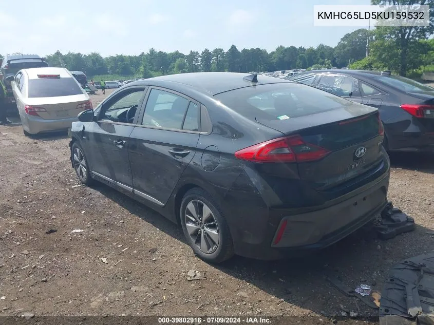 KMHC65LD5KU159532 2019 Hyundai Ioniq Plug-In Hybrid