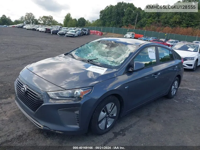 2019 Hyundai Ioniq Hybrid Blue VIN: KMHC65LC6KU128555 Lot: 40169166