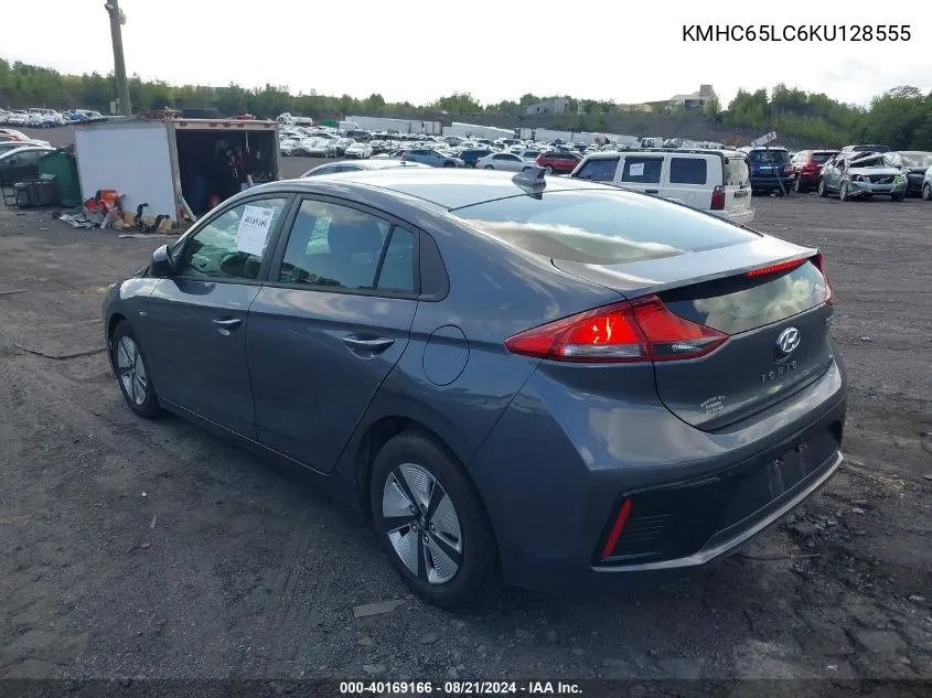 2019 Hyundai Ioniq Hybrid Blue VIN: KMHC65LC6KU128555 Lot: 40169166