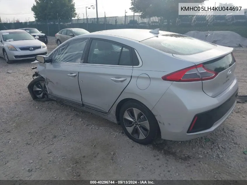 2019 Hyundai Ioniq Limited VIN: KMHC05LH4KU044697 Lot: 40296744