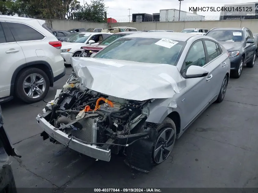 2019 Hyundai Ioniq Hybrid Sel VIN: KMHC75LC4KU145125 Lot: 40377844