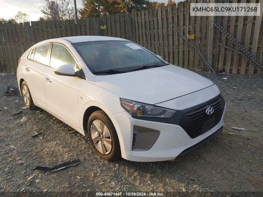 2019 Hyundai Ioniq Hybrid Blue VIN: KMHC65LC9KU171268 Lot: 40671447