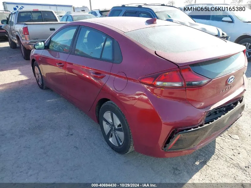 2019 Hyundai Ioniq Blue VIN: KMHC65LC6KU165380 Lot: 40694430