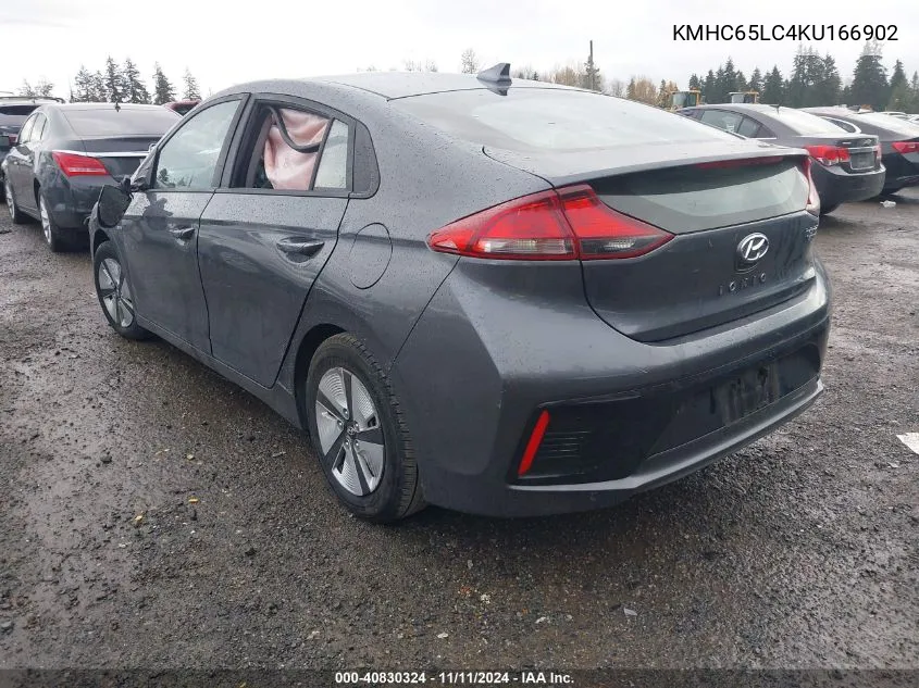 KMHC65LC4KU166902 2019 Hyundai Ioniq Blue