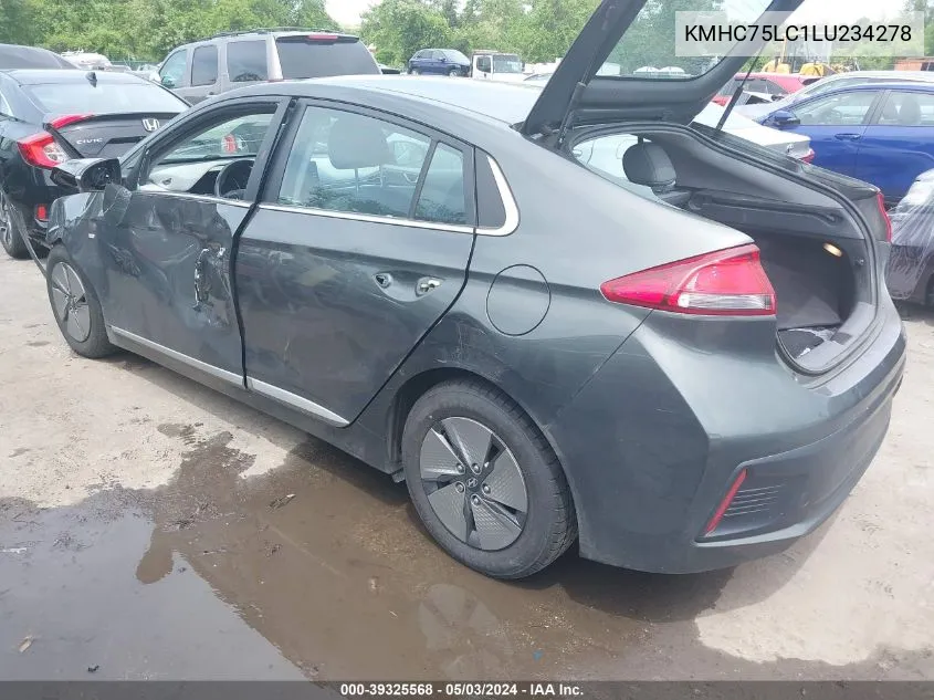 KMHC75LC1LU234278 2020 Hyundai Ioniq Hybrid Se