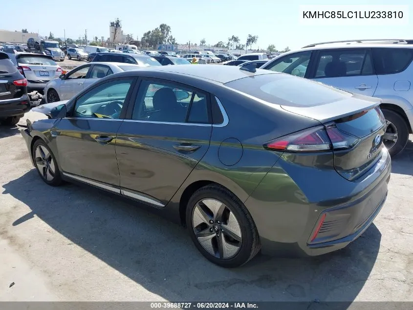 KMHC85LC1LU233810 2020 Hyundai Ioniq Hybrid Sel