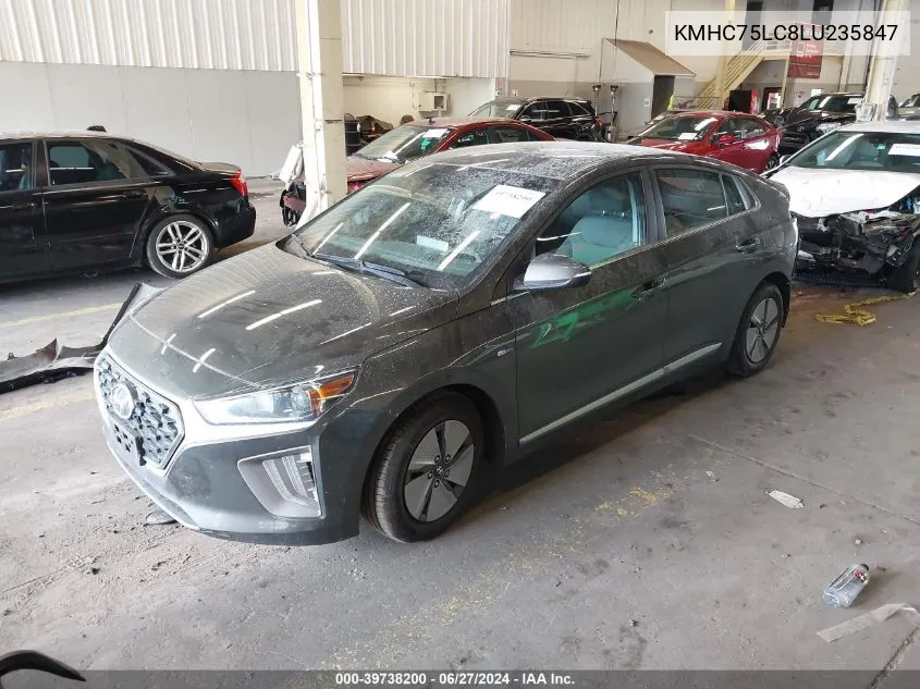 2020 Hyundai Ioniq Hybrid Se VIN: KMHC75LC8LU235847 Lot: 39738200