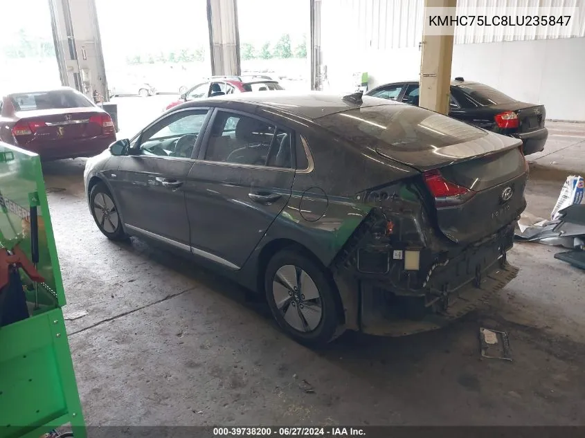 2020 Hyundai Ioniq Hybrid Se VIN: KMHC75LC8LU235847 Lot: 39738200