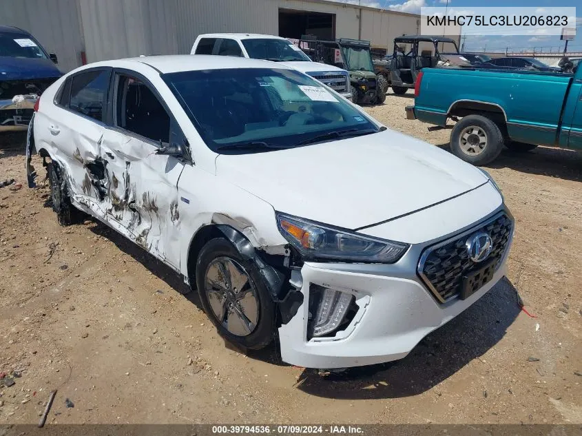 KMHC75LC3LU206823 2020 Hyundai Ioniq Hybrid Se