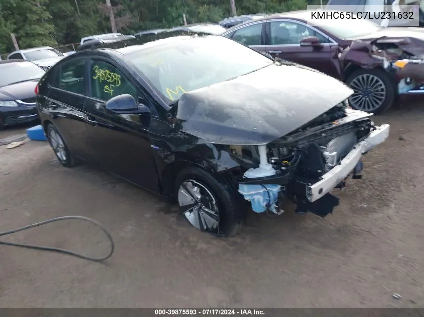 KMHC65LC7LU231632 2020 Hyundai Ioniq Hybrid Blue