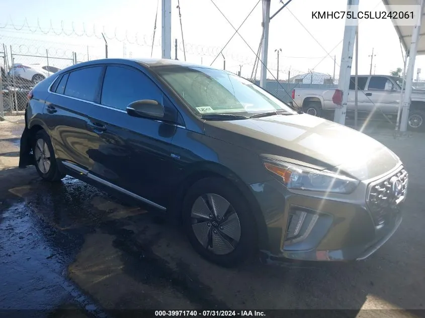 KMHC75LC5LU242061 2020 Hyundai Ioniq Hybrid Se