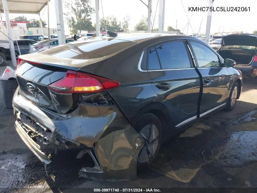 KMHC75LC5LU242061 2020 Hyundai Ioniq Hybrid Se