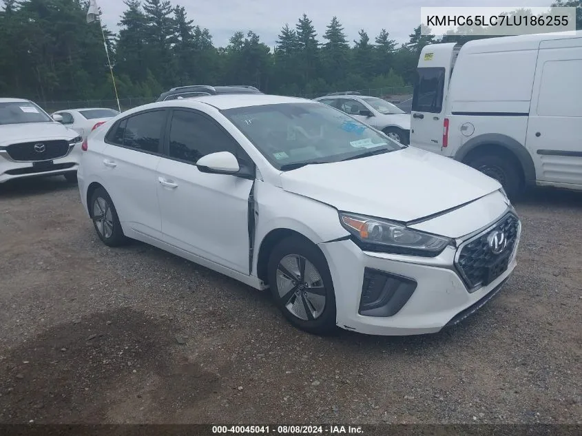 KMHC65LC7LU186255 2020 Hyundai Ioniq Hybrid Blue