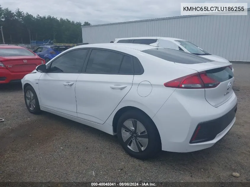 2020 Hyundai Ioniq Hybrid Blue VIN: KMHC65LC7LU186255 Lot: 40045041