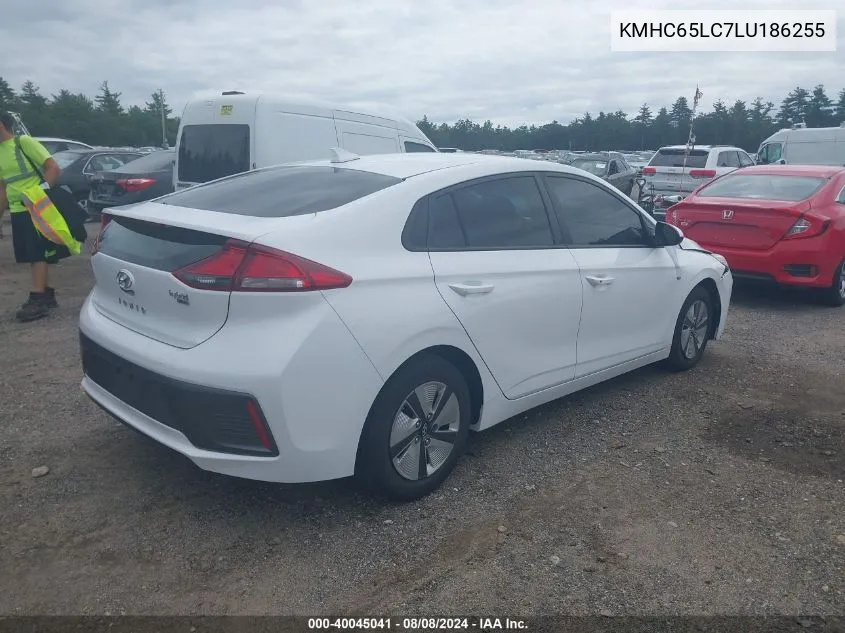 2020 Hyundai Ioniq Hybrid Blue VIN: KMHC65LC7LU186255 Lot: 40045041