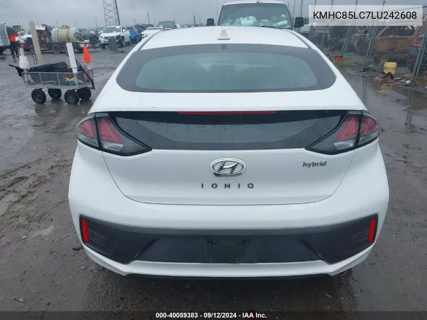 KMHC85LC7LU242608 2020 Hyundai Ioniq Hybrid Sel