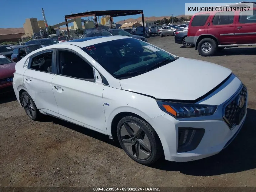 2020 Hyundai Ioniq Hybrid Sel VIN: KMHC85LC5LU198897 Lot: 40239554