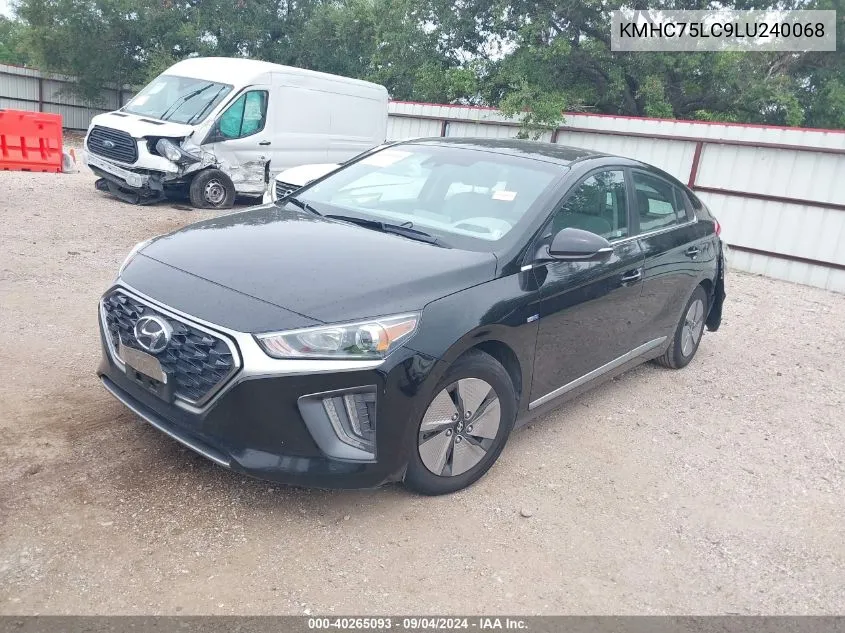 KMHC75LC9LU240068 2020 Hyundai Ioniq Se