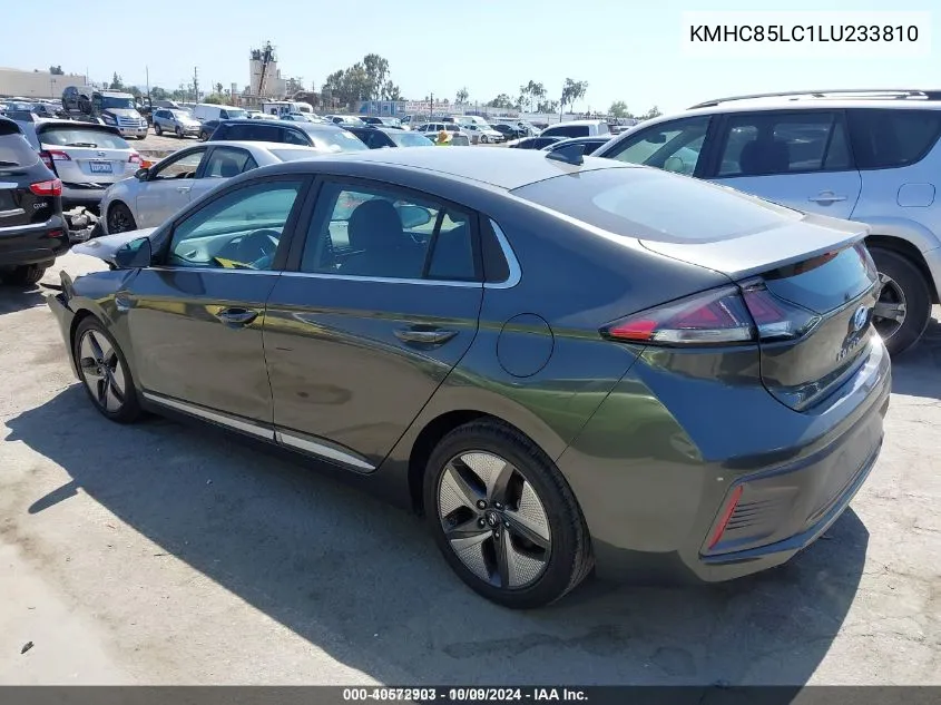 2020 Hyundai Ioniq Hybrid Sel VIN: KMHC85LC1LU233810 Lot: 40572903