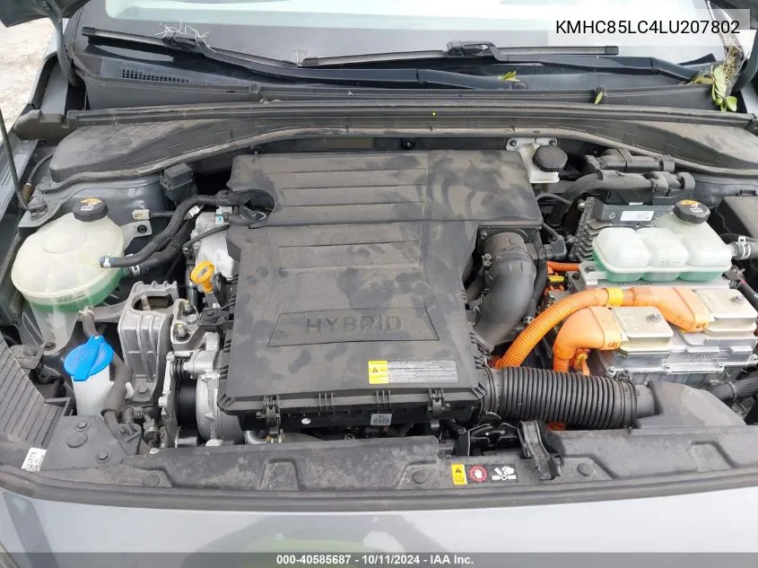 KMHC85LC4LU207802 2020 Hyundai Ioniq Hybrid Sel