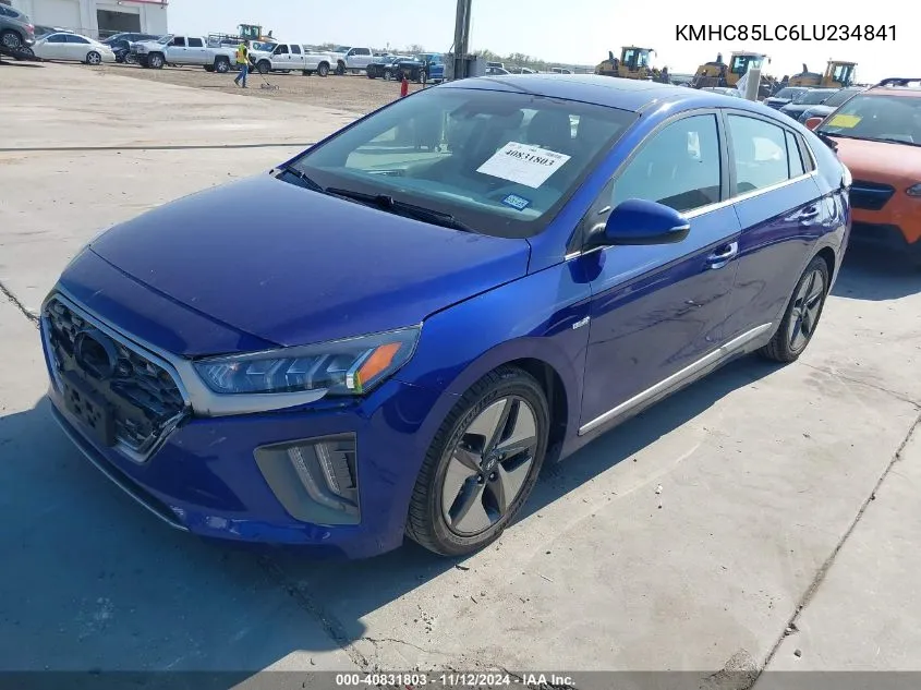 KMHC85LC6LU234841 2020 Hyundai Ioniq Hybrid Sel