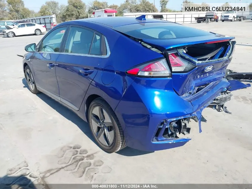 KMHC85LC6LU234841 2020 Hyundai Ioniq Hybrid Sel