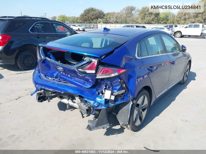 KMHC85LC6LU234841 2020 Hyundai Ioniq Hybrid Sel