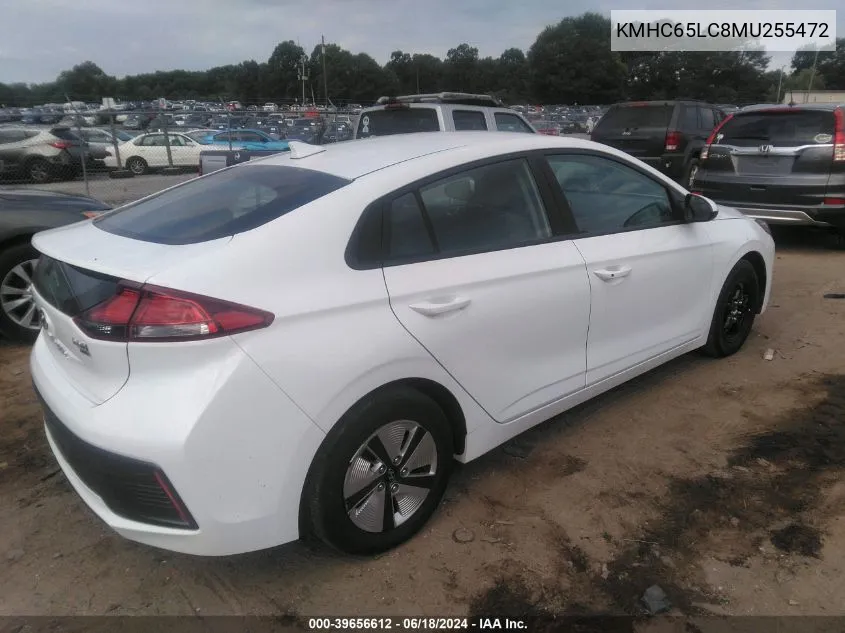 KMHC65LC8MU255472 2021 Hyundai Ioniq Hybrid Blue