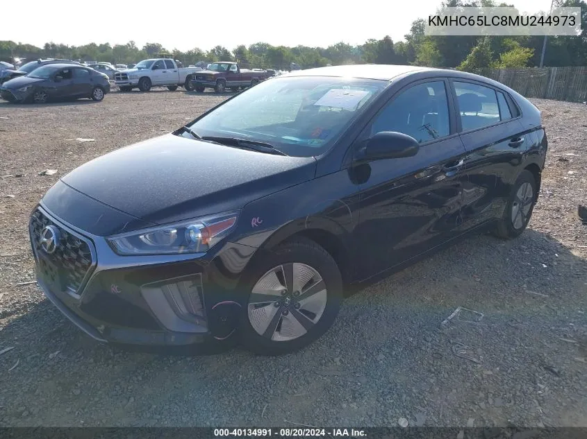 2021 Hyundai Ioniq Hybrid Blue VIN: KMHC65LC8MU244973 Lot: 40134991