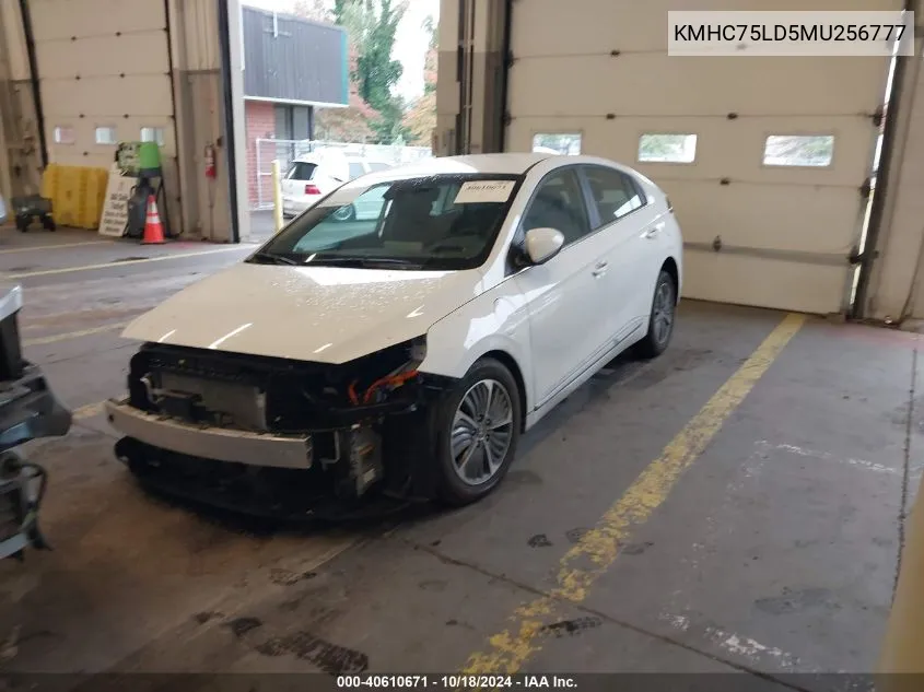 2021 Hyundai Ioniq Plug-In Hybrid Sel VIN: KMHC75LD5MU256777 Lot: 40610671