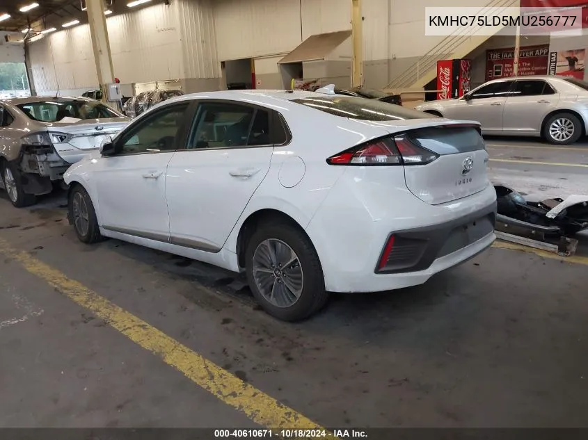 KMHC75LD5MU256777 2021 Hyundai Ioniq Plug-In Hybrid Sel