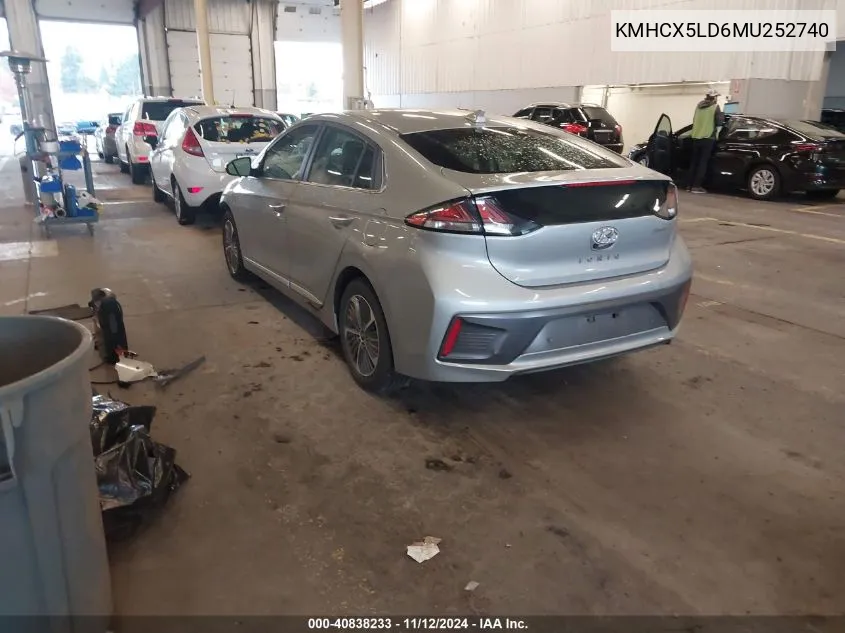 KMHCX5LD6MU252740 2021 Hyundai Ioniq Plug-In Hybrid Limited